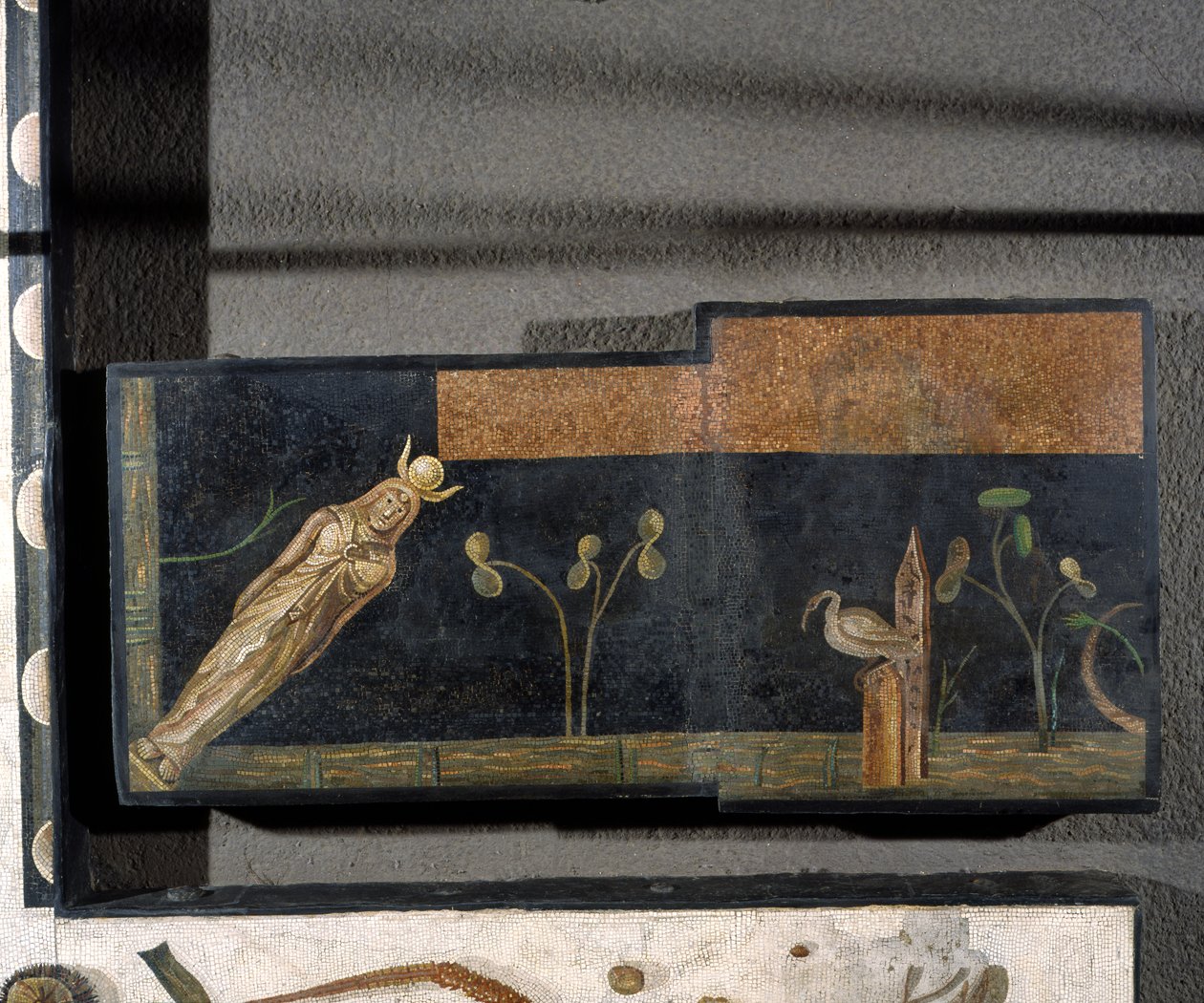 "Asarotos" (golv osopat) Fragment av mosaik signerad Harakliton från Rom, 2:a århundradet e.Kr., Rom av Roman