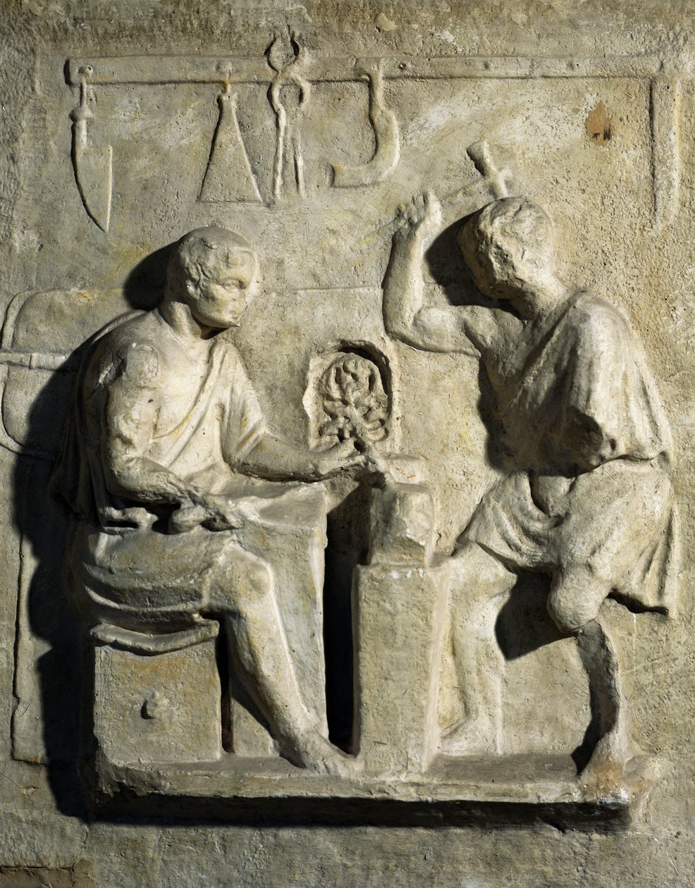 Smeder, basrelief, romersk civilisation, 2:a århundradet av Roman