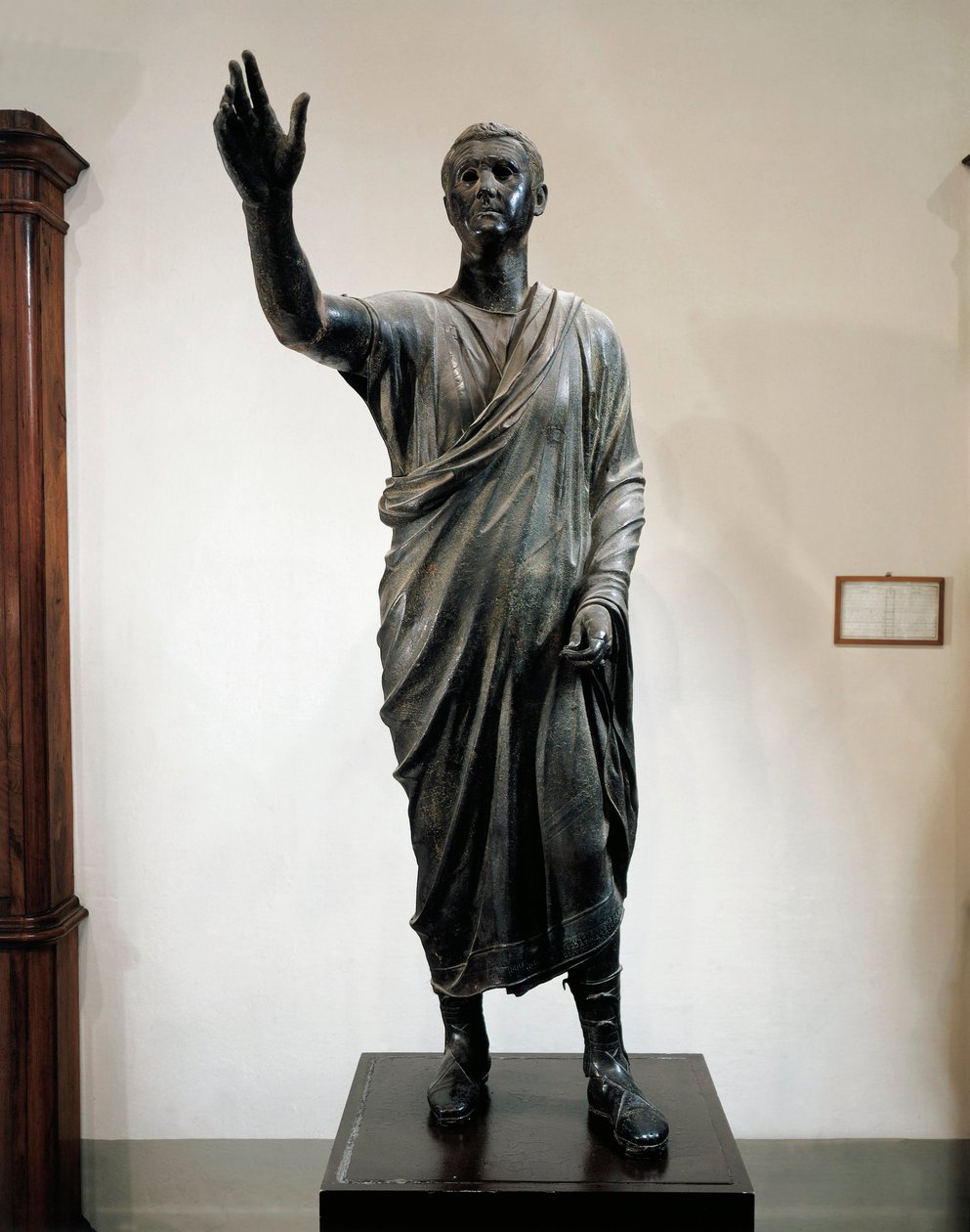 Bronsstaty av Aule Metele, talaren (Arringatore), från Pila, Perugia, Italien, cirka 80 f.Kr. av Roman