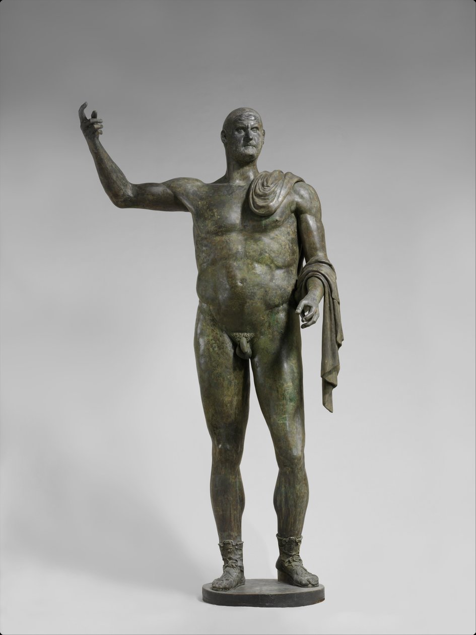 Bronsstaty av kejsaren Trebonianus Gallus, 251–253 AD (brons) av Roman