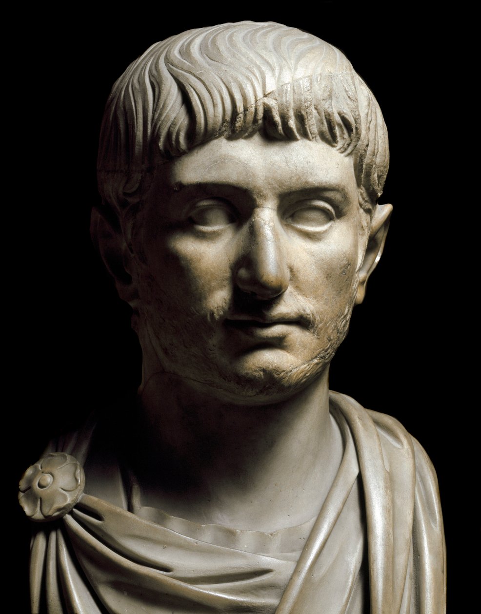 Byst av kejsar Gallienus, 300-talet (marmorskulptur) av Roman