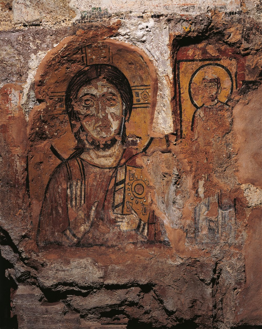 Kristus och St. Urban (fresk) av Roman