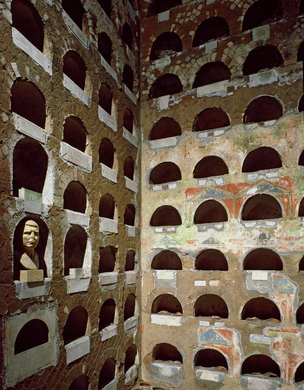 Columbarium of the Vigna Codini, början av 1:a århundradet (fotografi) av Roman
