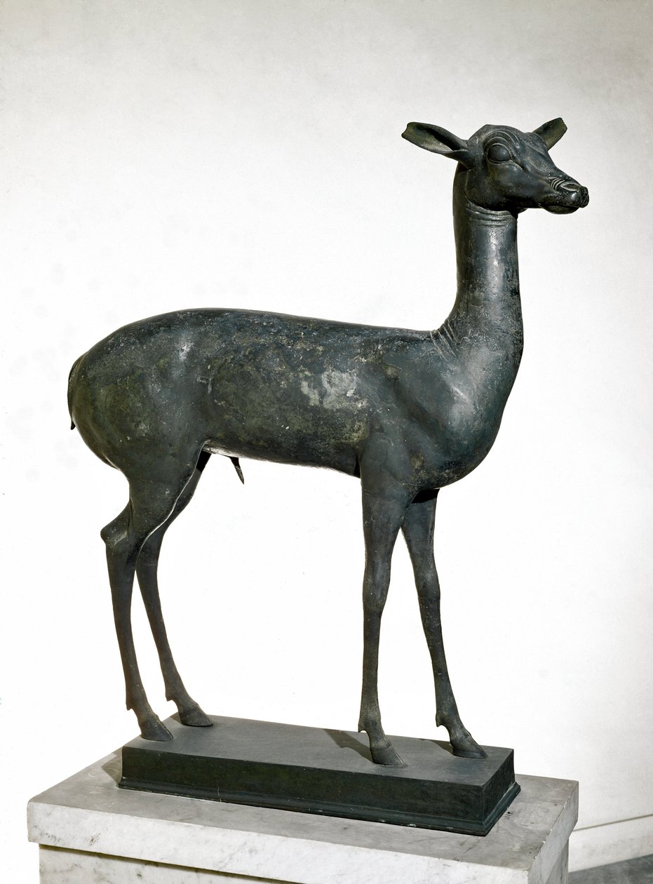 Rådjur (bronsskulptur av Roman