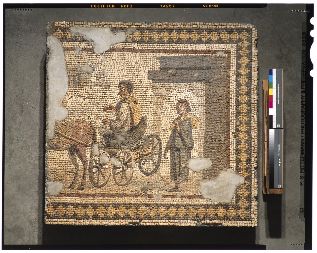 Avfärd (från Menanders hus), ca 250 (marmor) av Roman