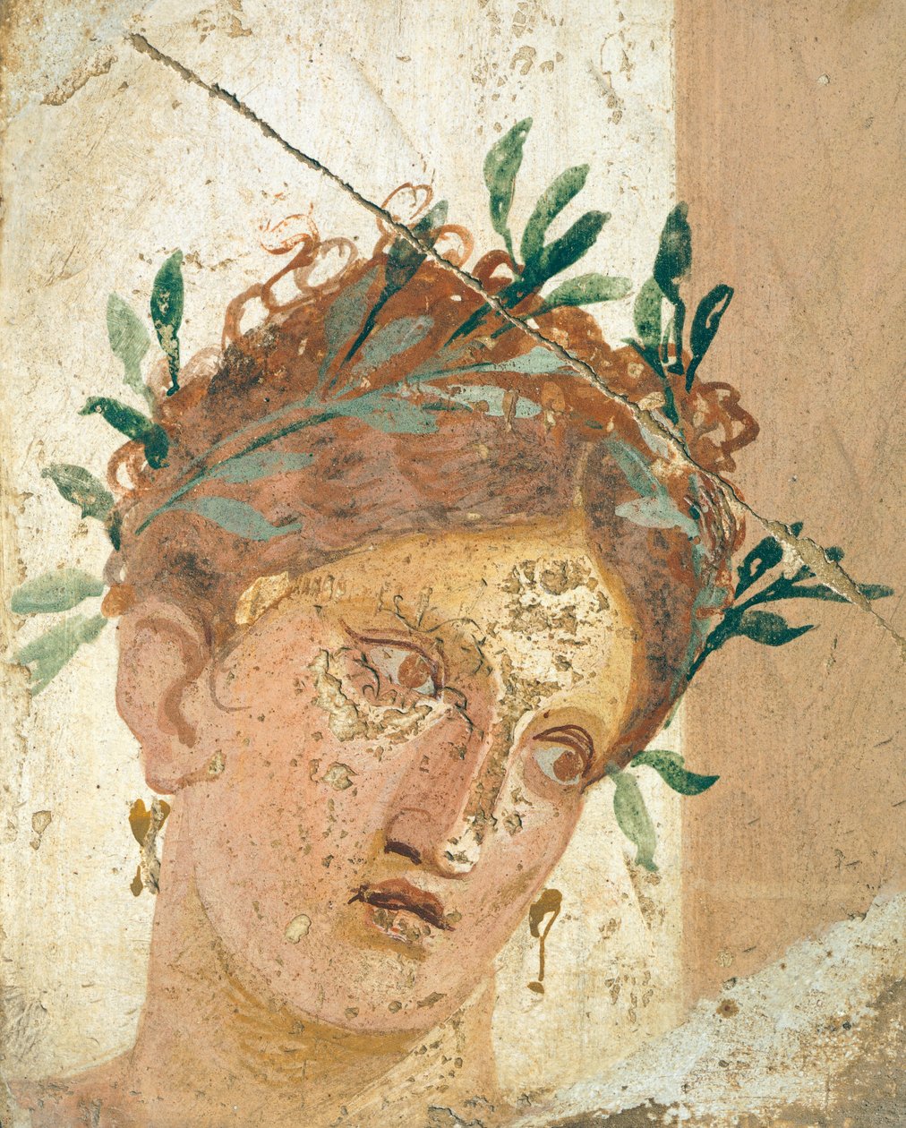 Ansikte av en ung flicka, från Herculaneum, Kampanien. Romersk civilisation, 20-10 f.Kr. av Roman