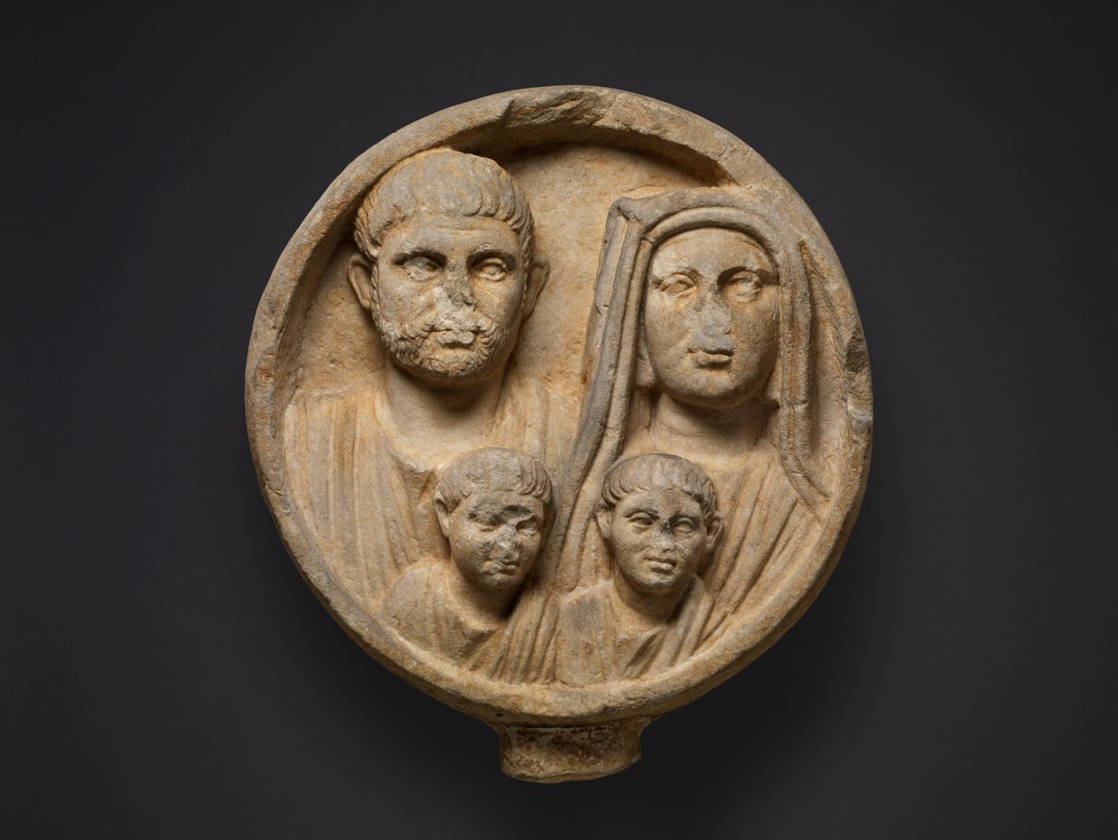 Begravningsrelief, 2:a–3:e århundradet e.Kr. (marmor) av Roman