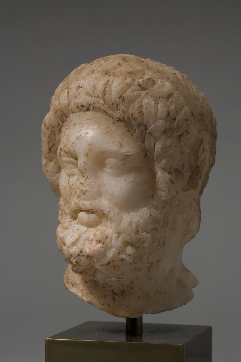 En guds huvud (marmor) av Roman