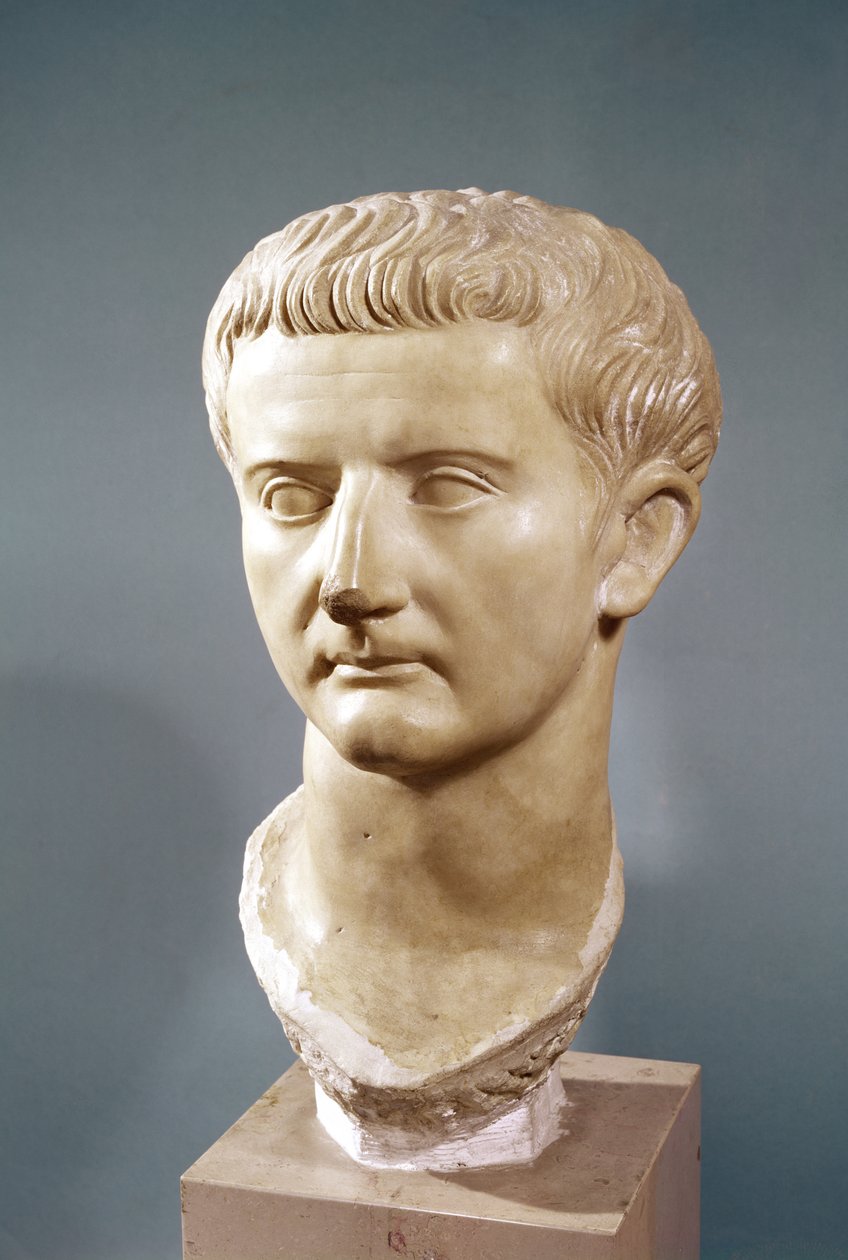 Chef för kejsar Tiberius (42 f.Kr.-37 e.Kr.) (marmor) av Roman