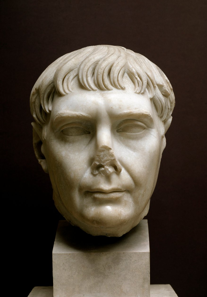 Chef för kejsar Trajanus, 2:a århundradet (marmorskulptur) av Roman