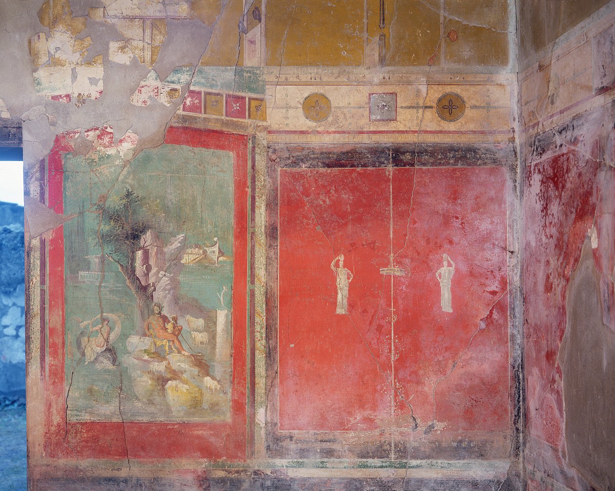 Herkules i Hesperidernas trädgård, från prästen Amandus hus, ca 15 f.Kr.-50 e.Kr. av Roman