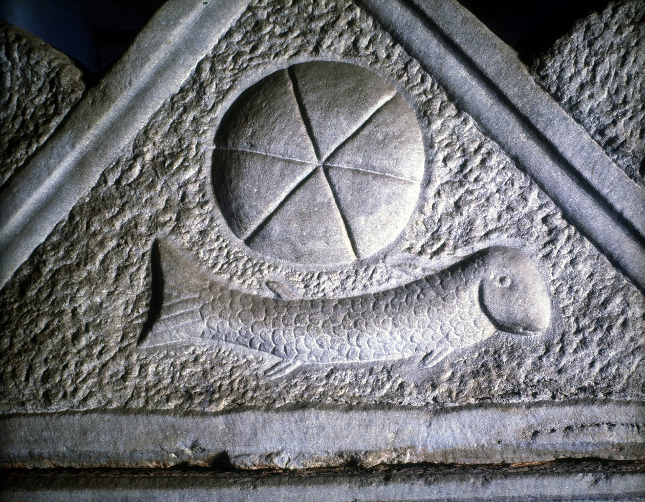 Ictus: fisk, kristen symbol. 2:a århundradet. av Roman