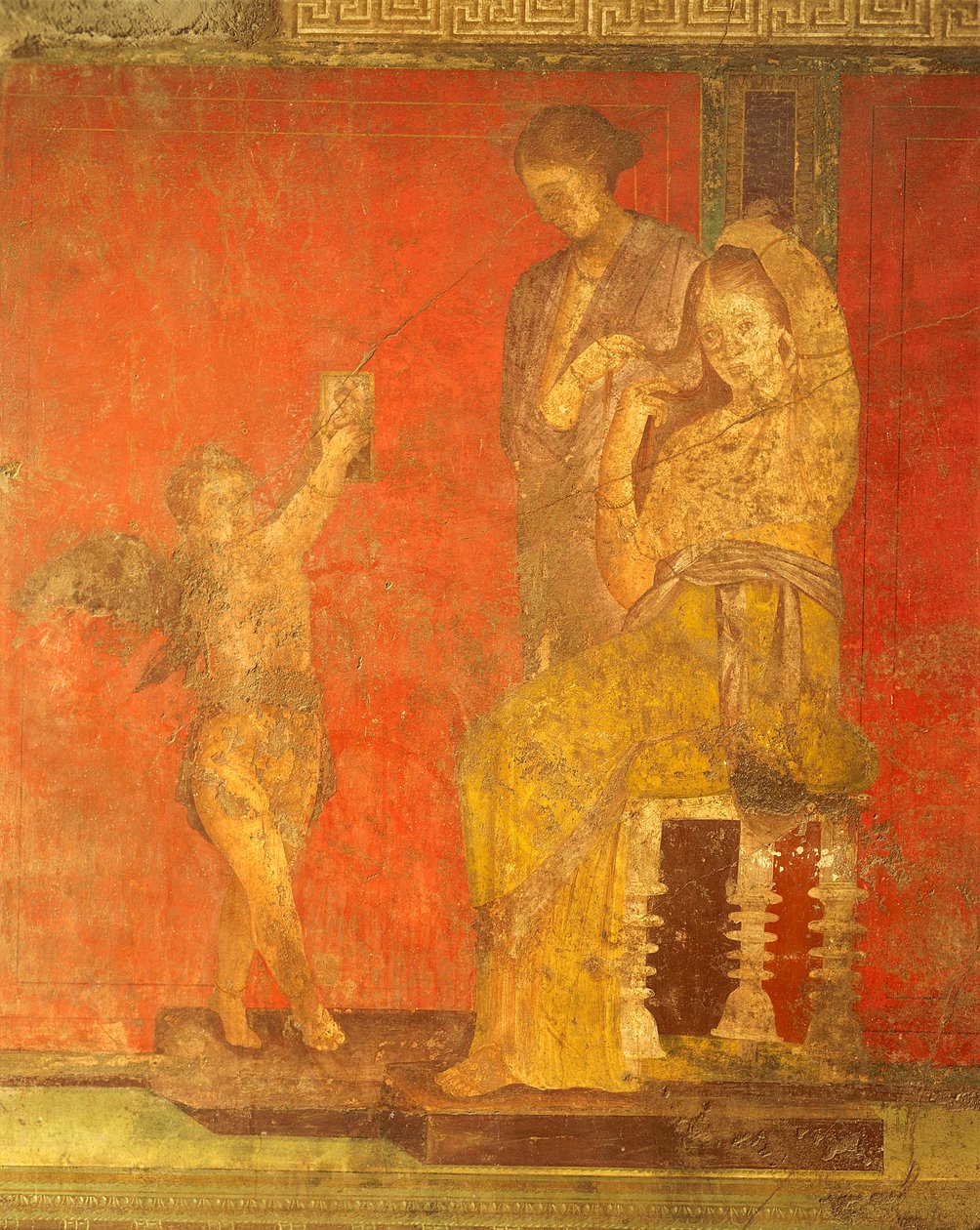 Initiationsriter av Dionysos-kulten, fresk från Villa Dei Misteri av Roman