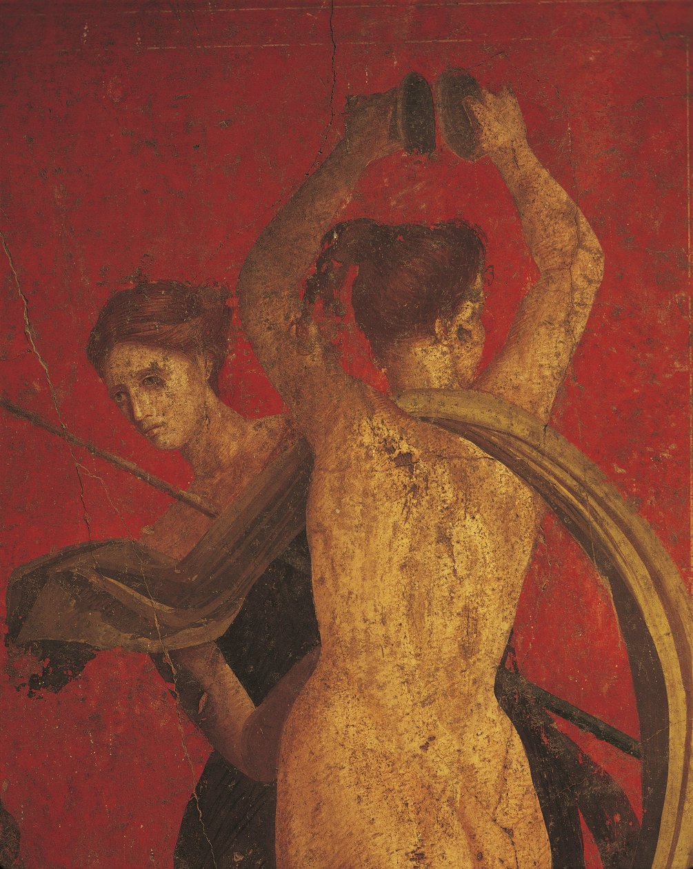 Initiationsriter av Dionysos-kulten, fresk från Villa Dei Misteri av Roman