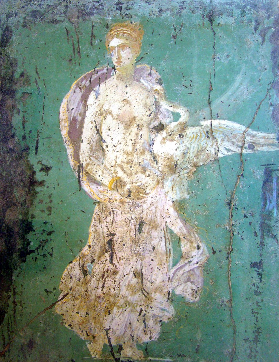 Leda och svanen, fresk, Pompeji av Roman