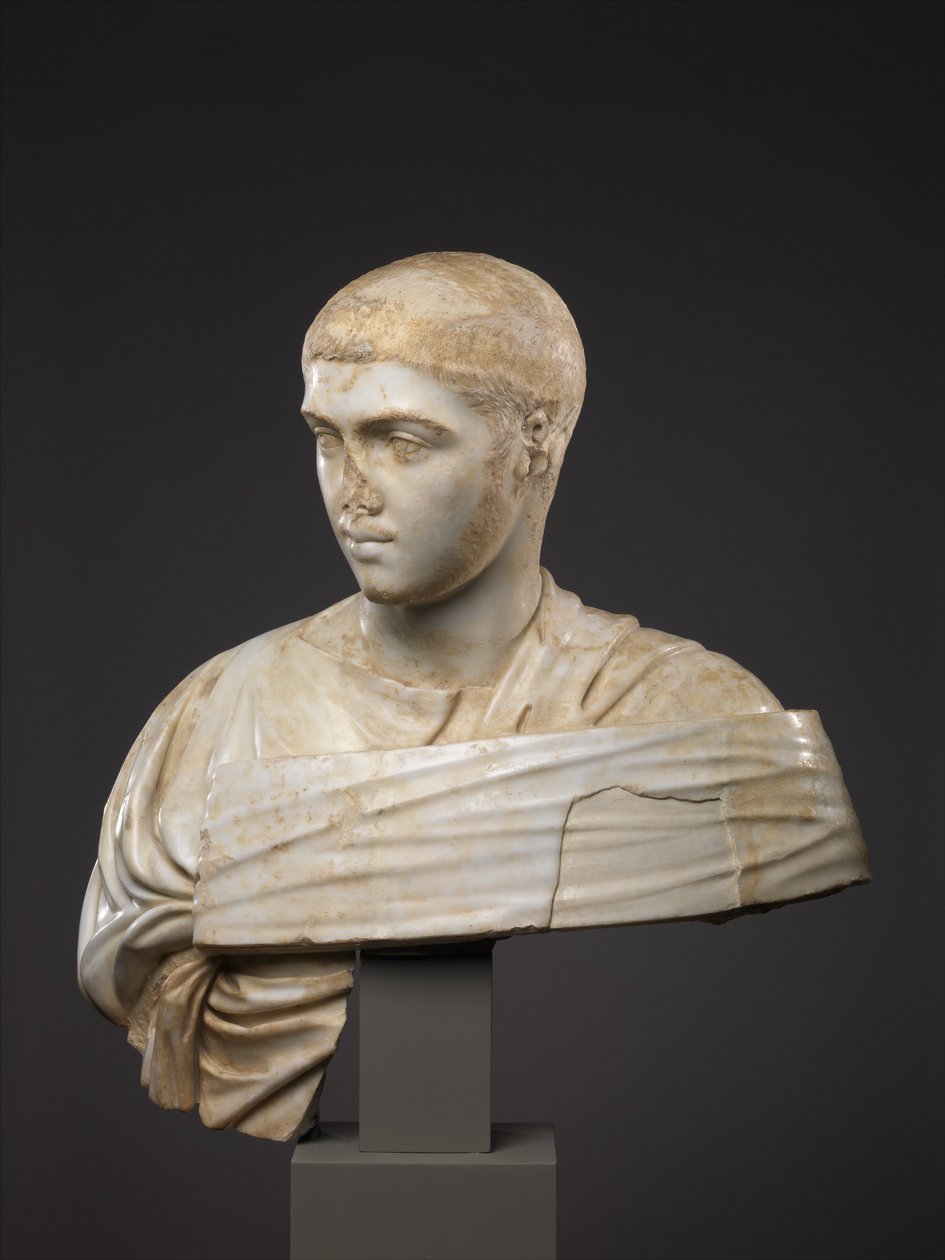 Marmorporträttbyst av Severus Alexander, 230-235 A.D. (marmor) av Roman