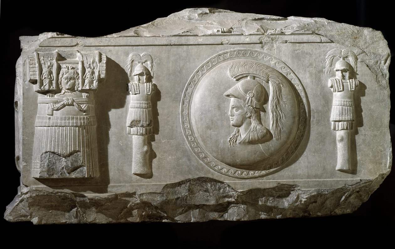 Marmorrelieffragment från Plaza de la Consolazione i Rom av Roman