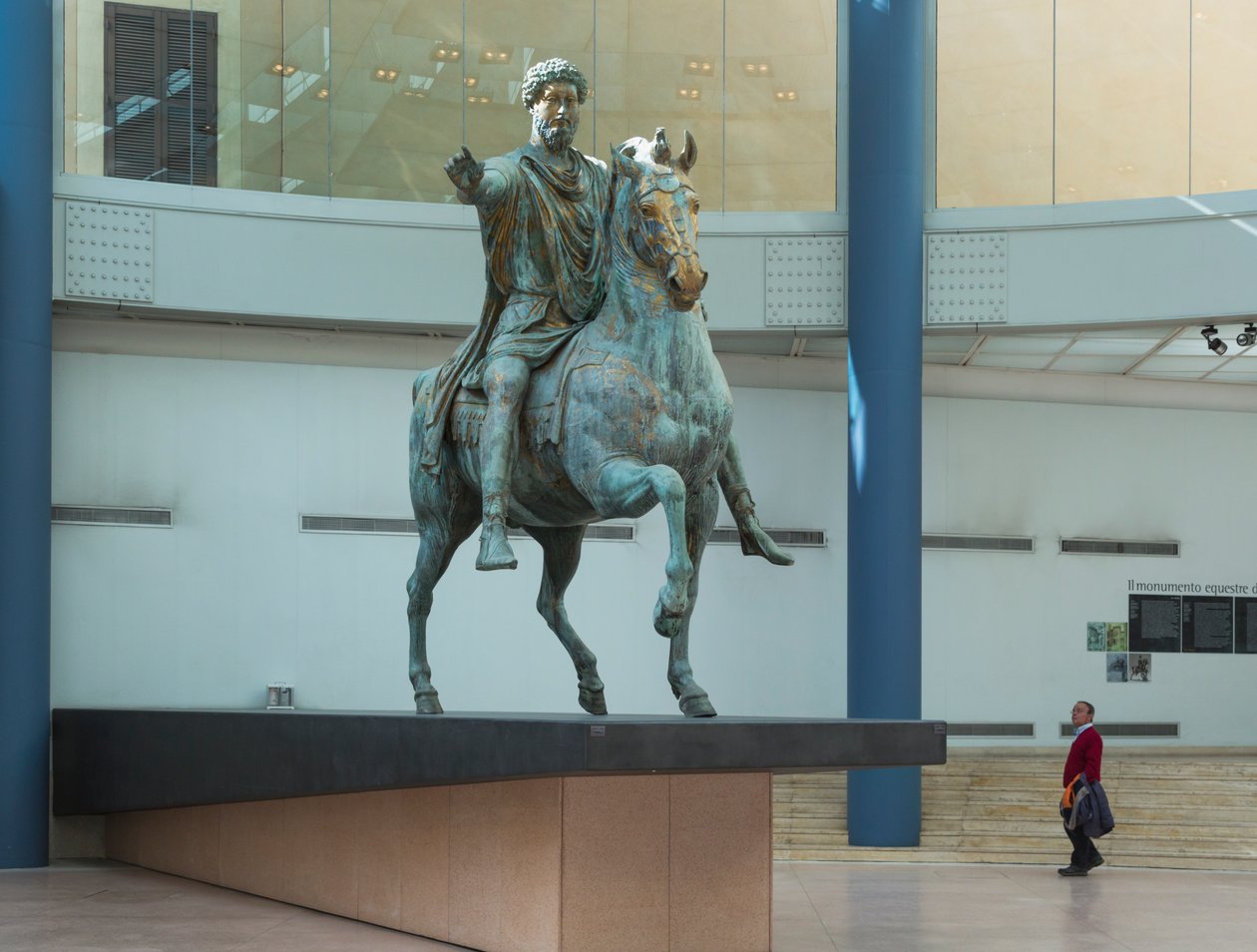 Marcus Aurelius staty (brons) av Roman