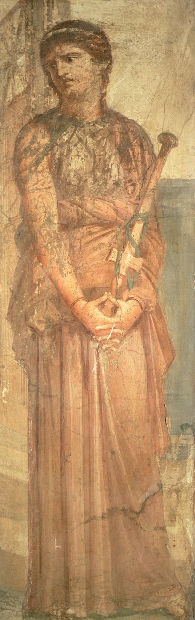 Medea överväger mordet på sina söner, från Herculaneum (fresk) av Roman
