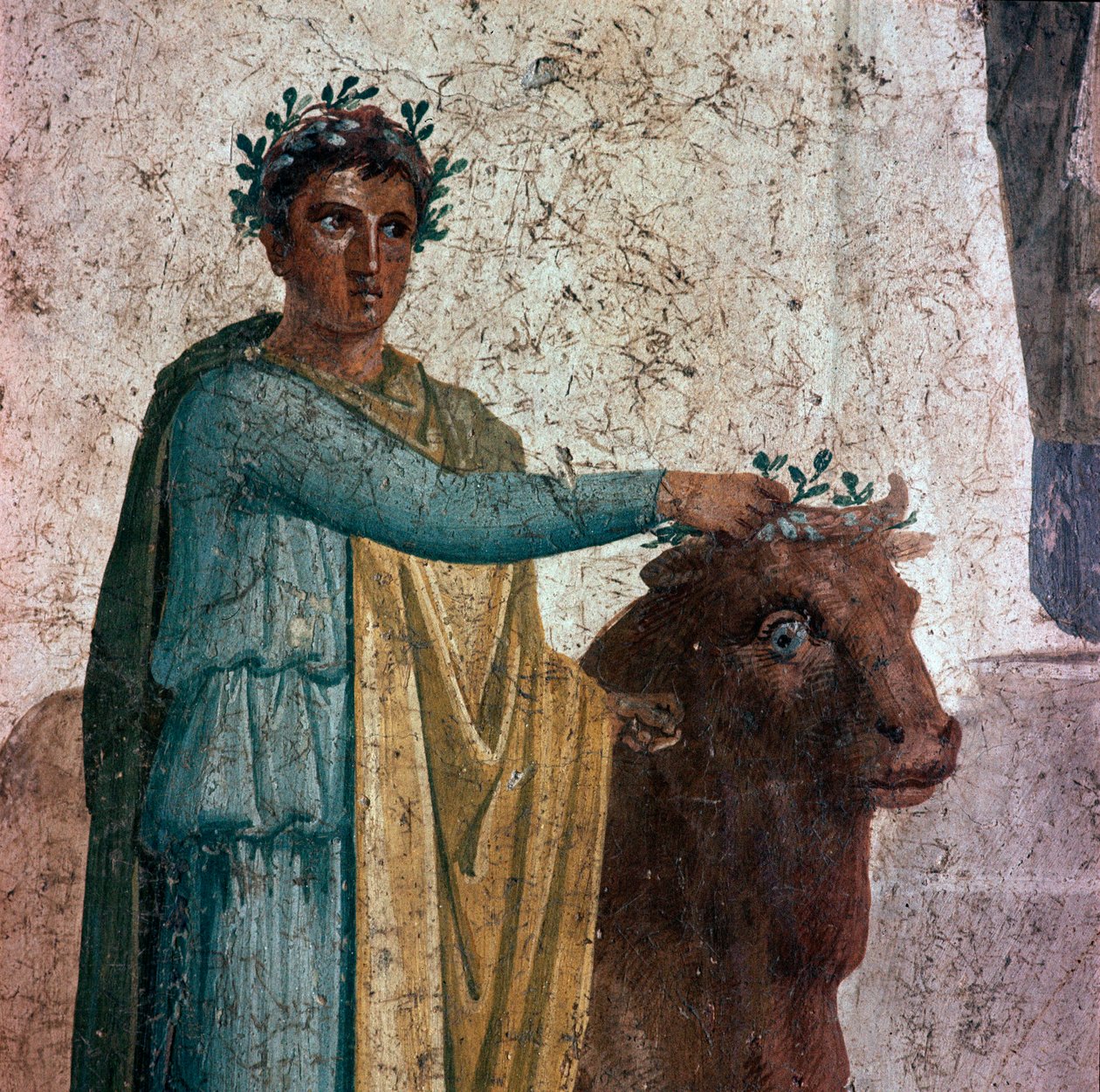 Pelias och hans brorson Jason (fresk, 40-60 e.Kr.) av Roman