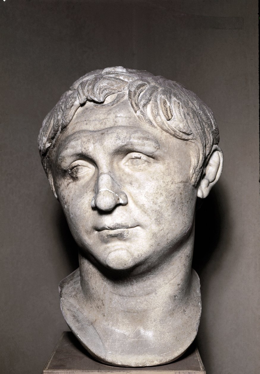 Porträtt av Pompejus den store (marmorskulptur) av Roman