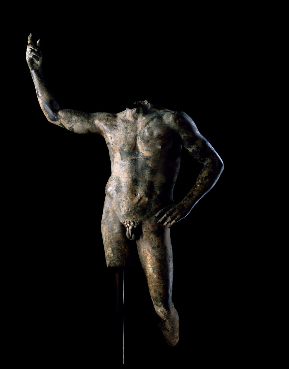 Porträtt av en linjal, AD 200-225 (brons) av Roman