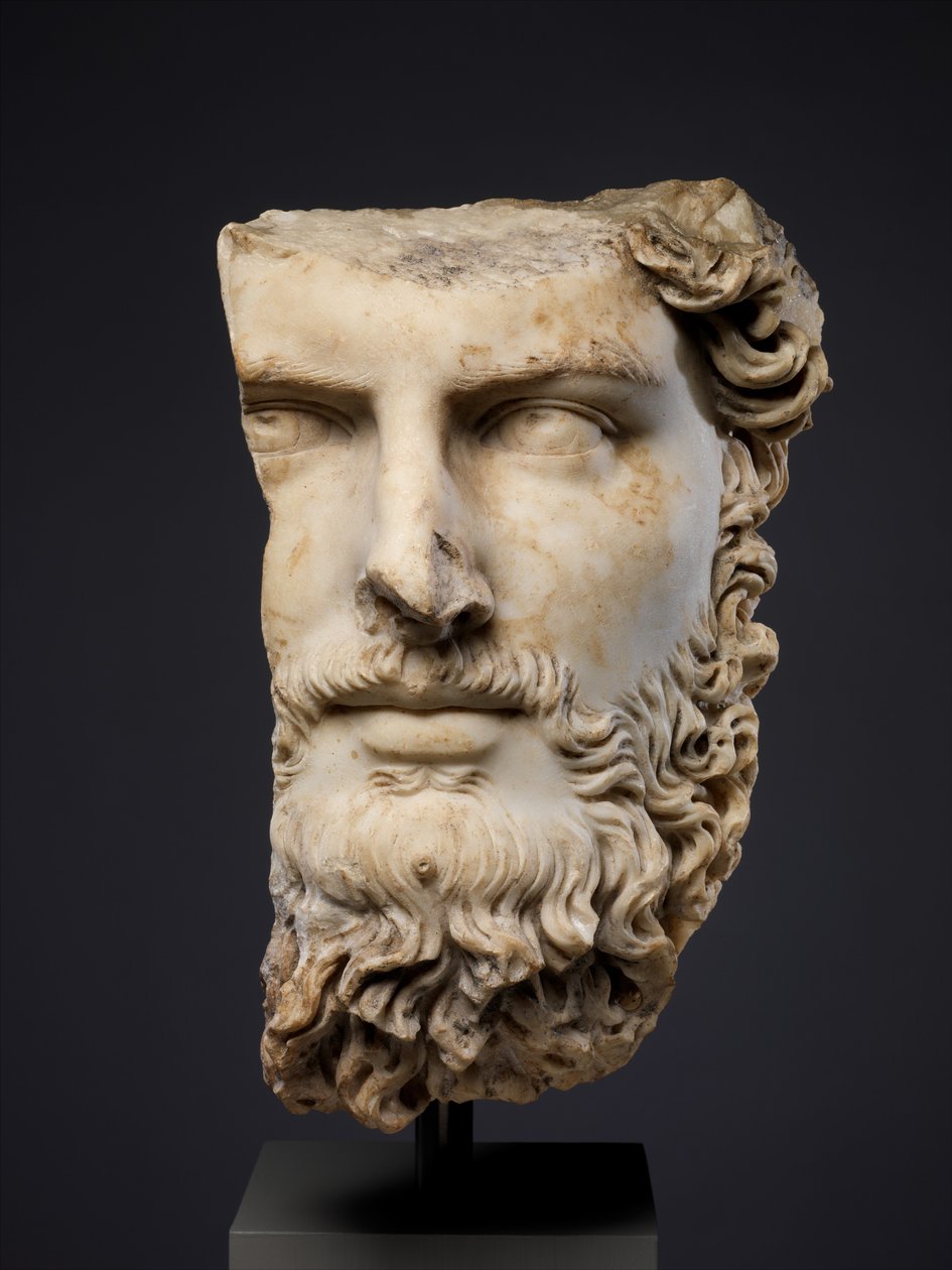 Porträtt av medkejsaren Lucius Verus av Roman