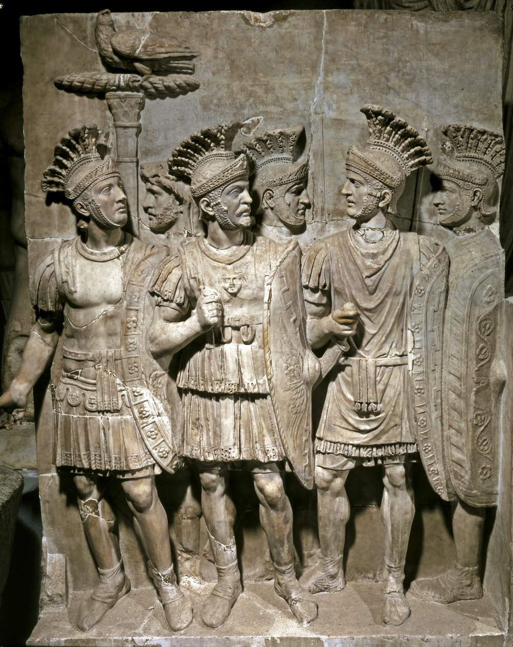 Prätorianer Relief, ca 51-52 e.Kr (marmor) av Roman