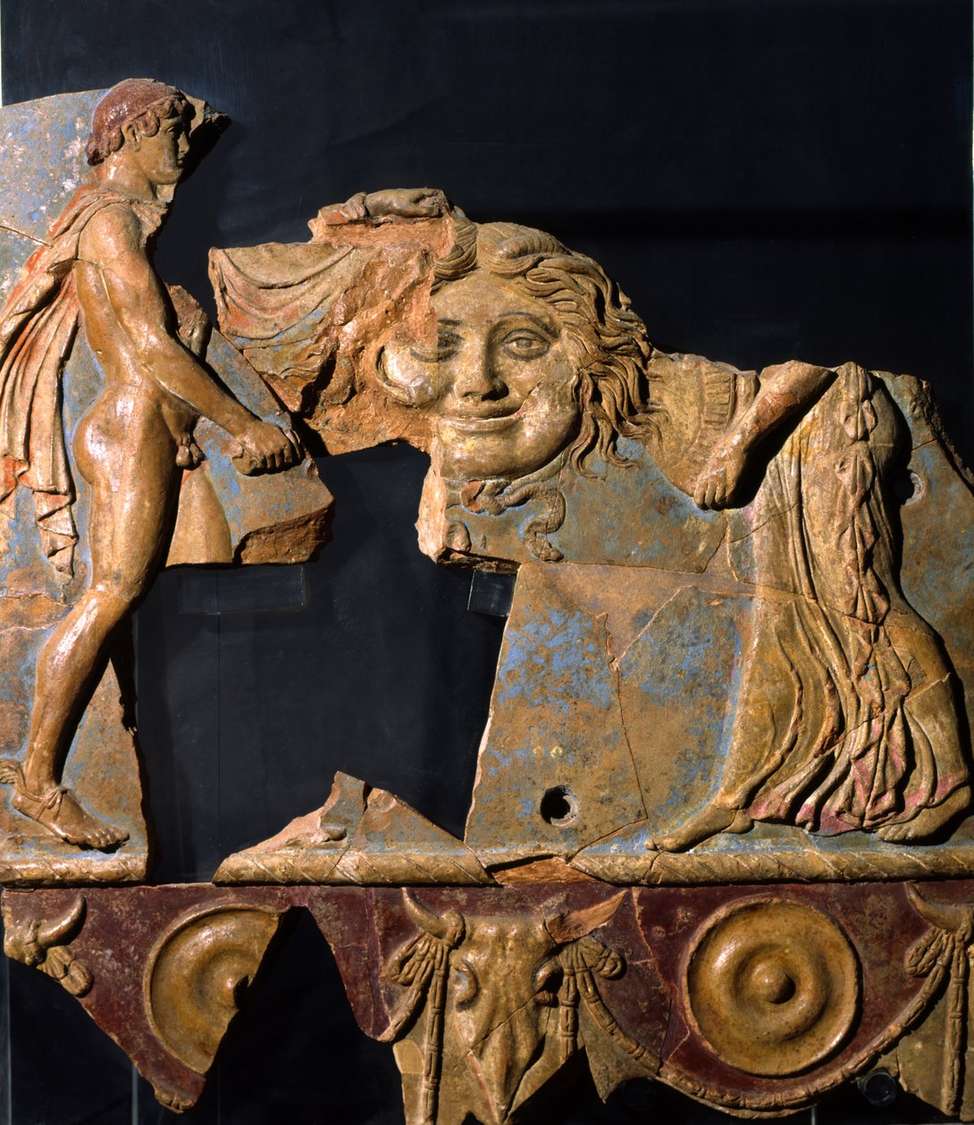 Relief från området för Apollontemplet, Palatine Hill, Rom (terrakotta) av Roman
