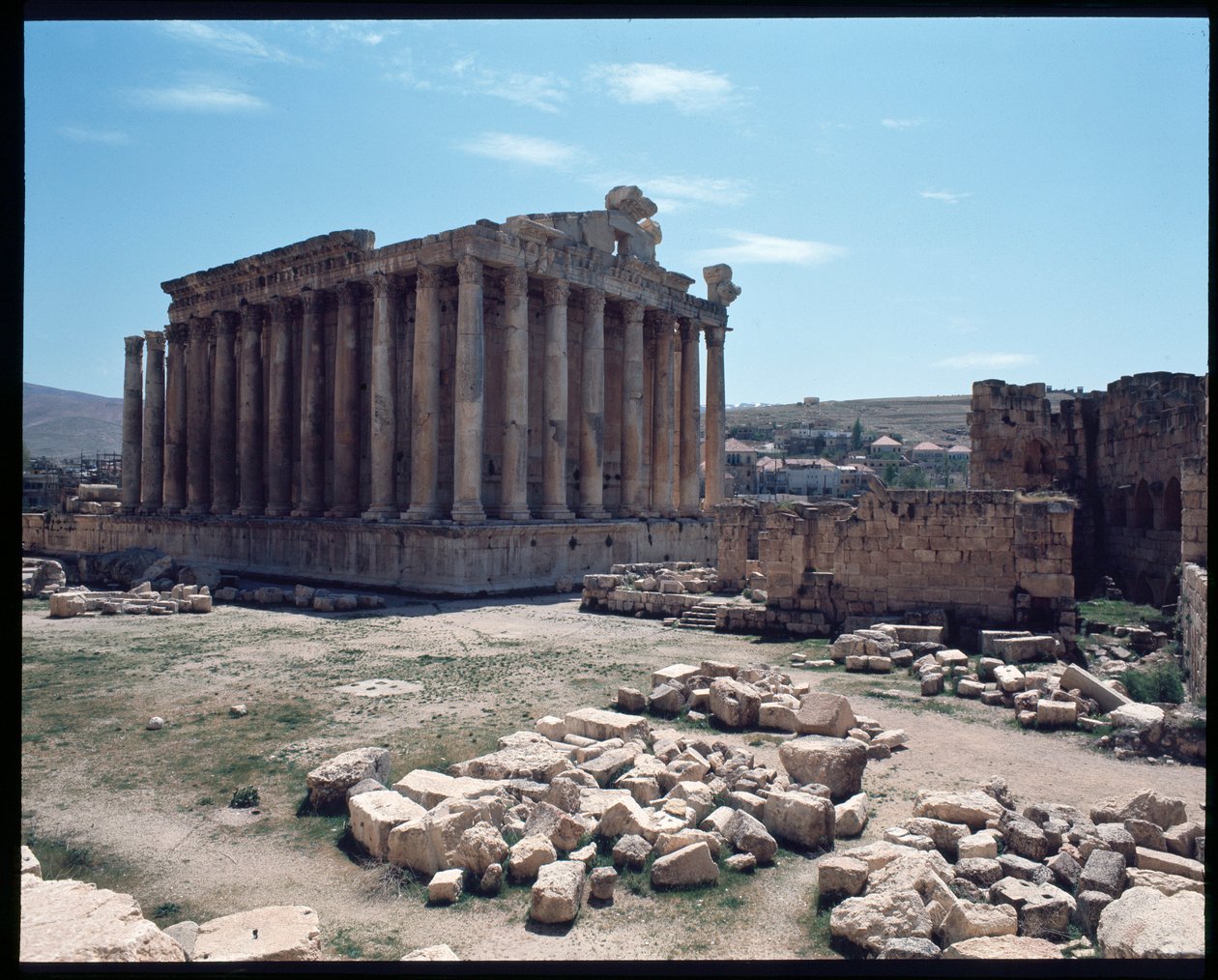 Rester av Bacchus tempel av Roman