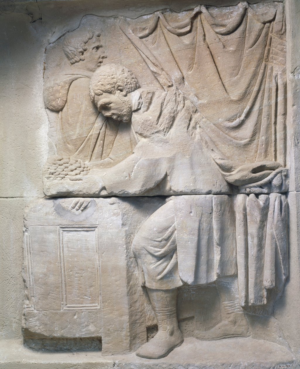Romersk relief från mausoleum föreställande brödhandlare, 200-talet e.Kr av Roman
