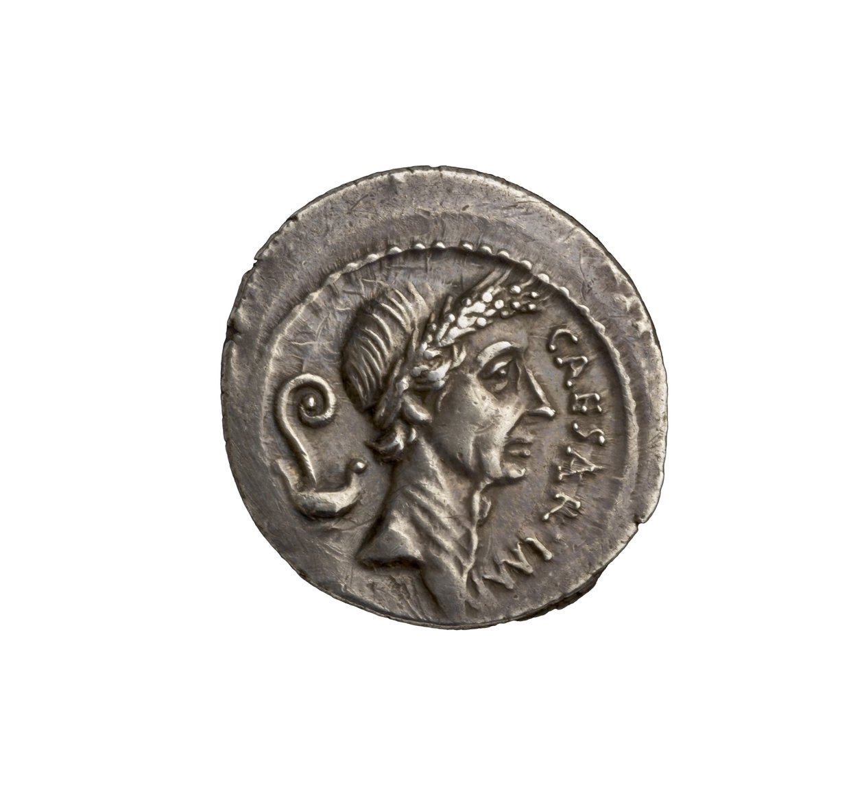 Romerskt republikanskt mynt från Rom, 44 f.Kr. (silver) av Roman