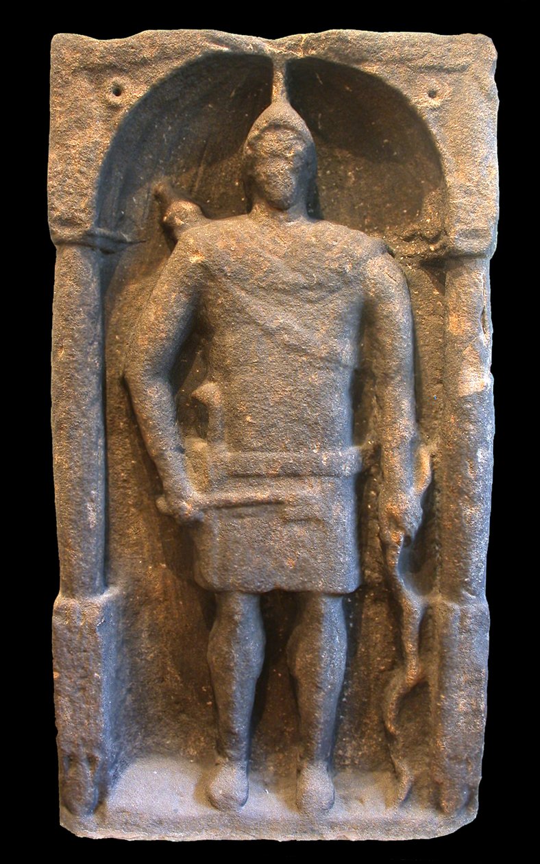 Romersk gravsten föreställande en hamisk (syrisk) bågskytt, ca 125-40 e.Kr av Roman