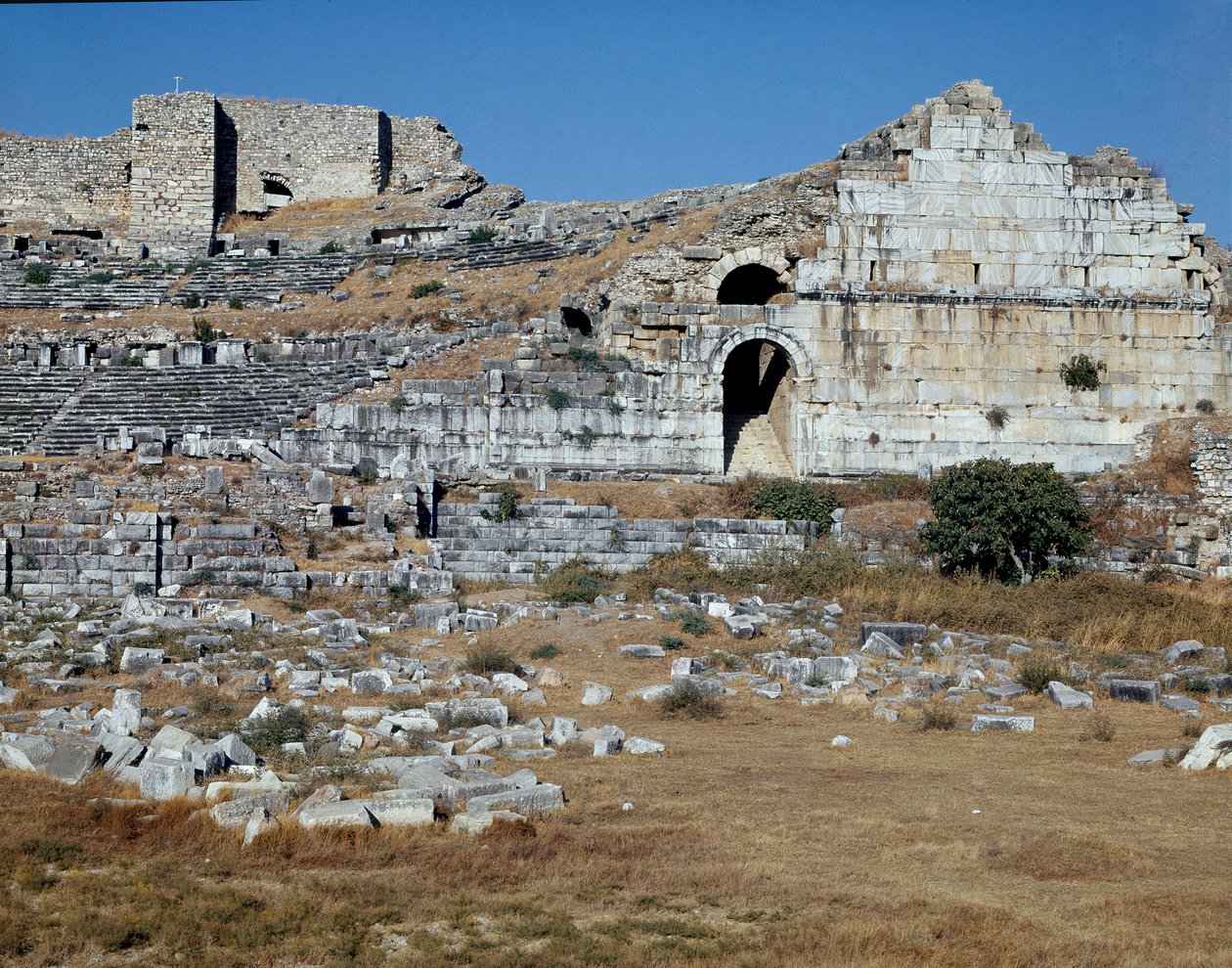 Romersk konst, hellenistisk period: Miletos teater. 2:a århundradet. Kalkon av Roman