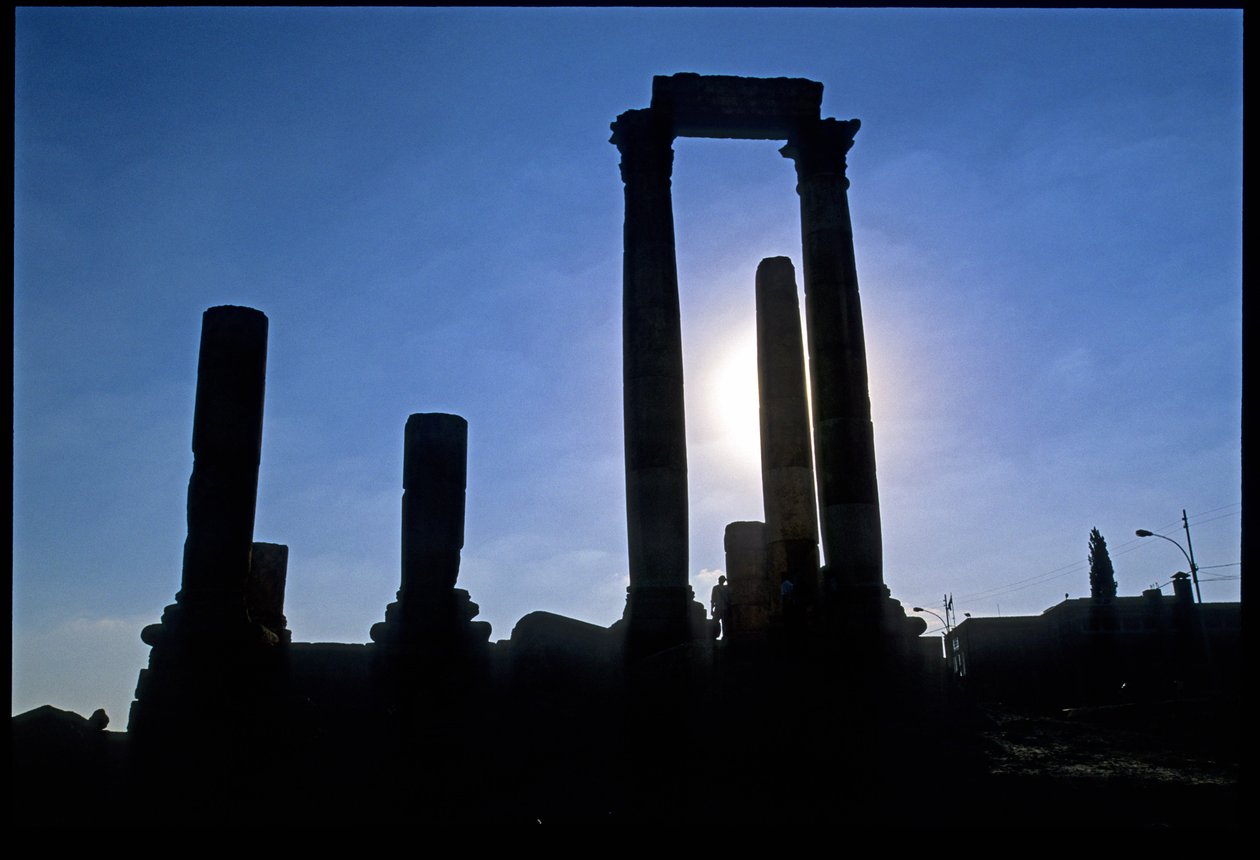 Romerska ruiner, Amman, Jordanien, Mellanöstern av Roman