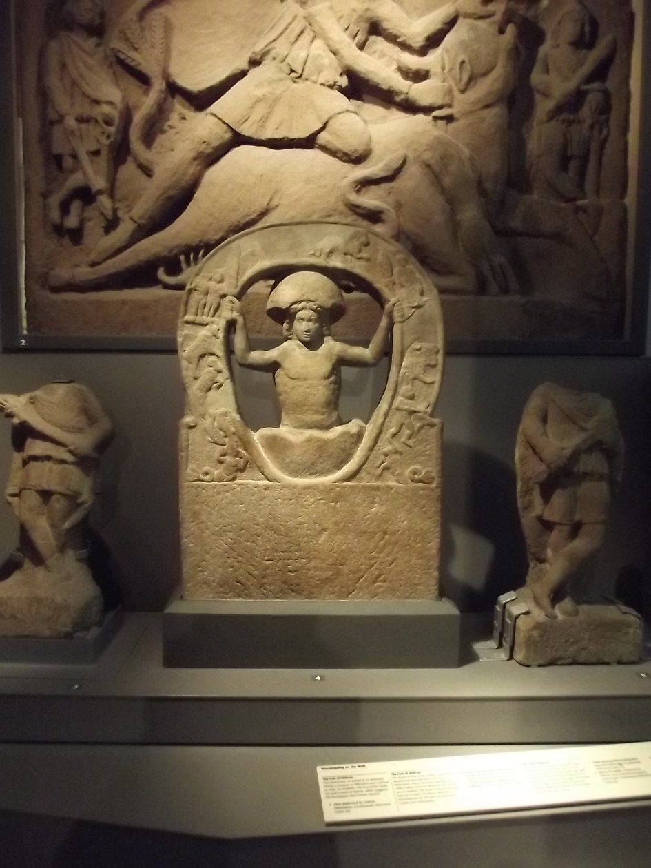 Mithras födelse från Mithraeum vid Housesteads, 300-talet e.Kr av Roman
