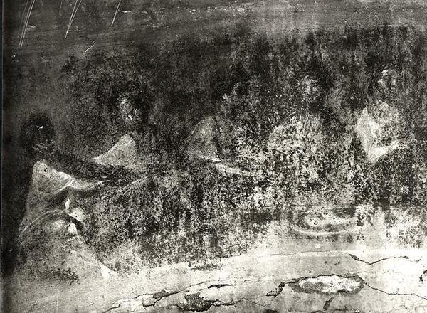 Eukaristin (fresk) (s/v foto) av Roman