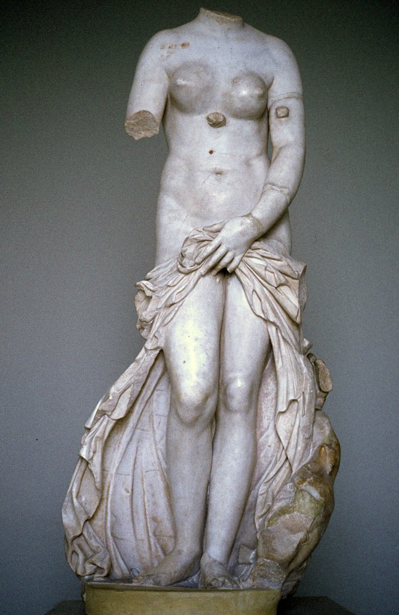 Venus Laudolina eller anadyomene. skulptur, Museum of Syracuse, Sicilien, Italien. av Roman