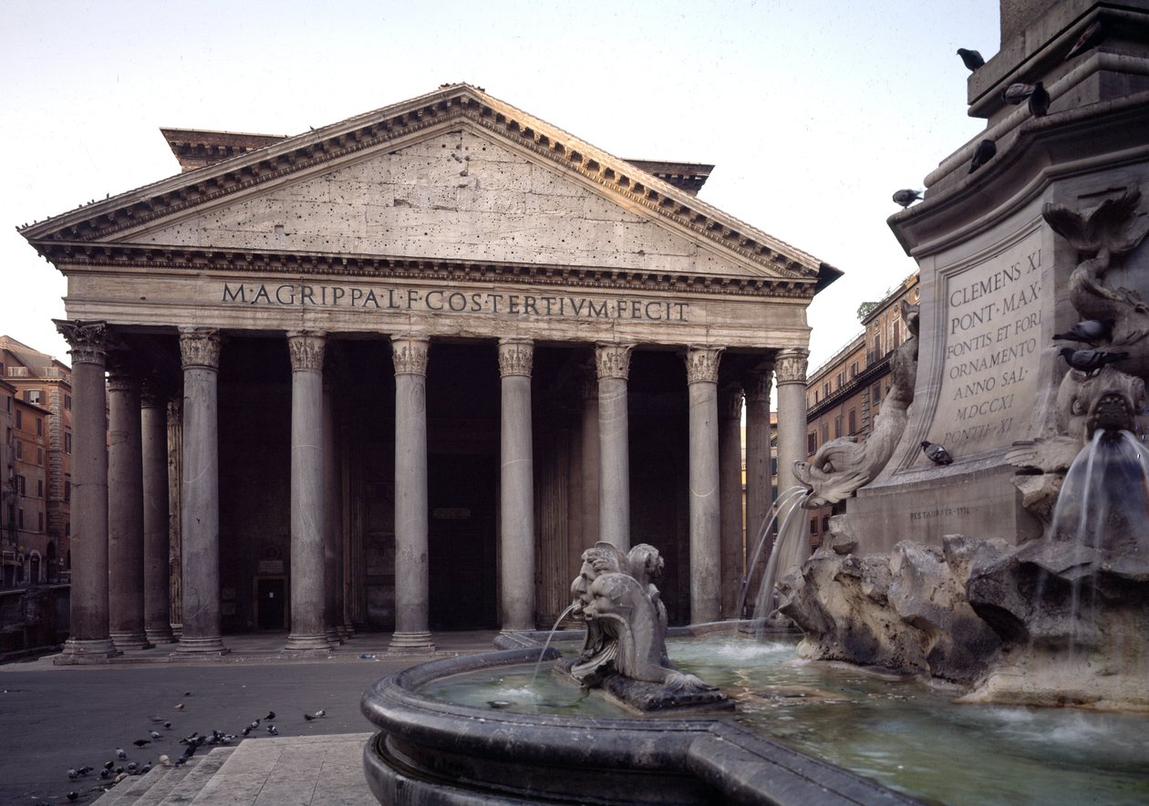Utsikt över Pantheon, 27-125 e.Kr av Roman