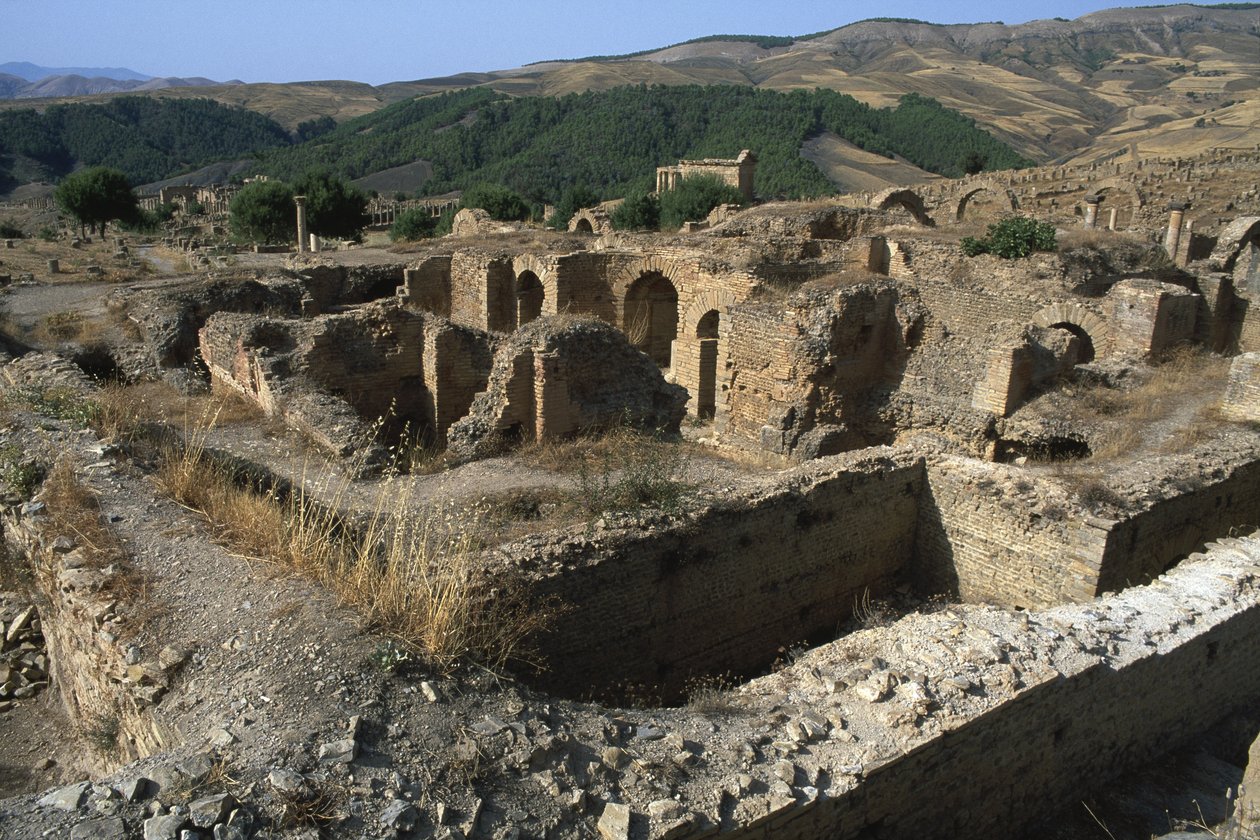 Allmän vy av baden, hög kejsartid (27 f.Kr. - 395 e.Kr.) av Roman Imperial Period
