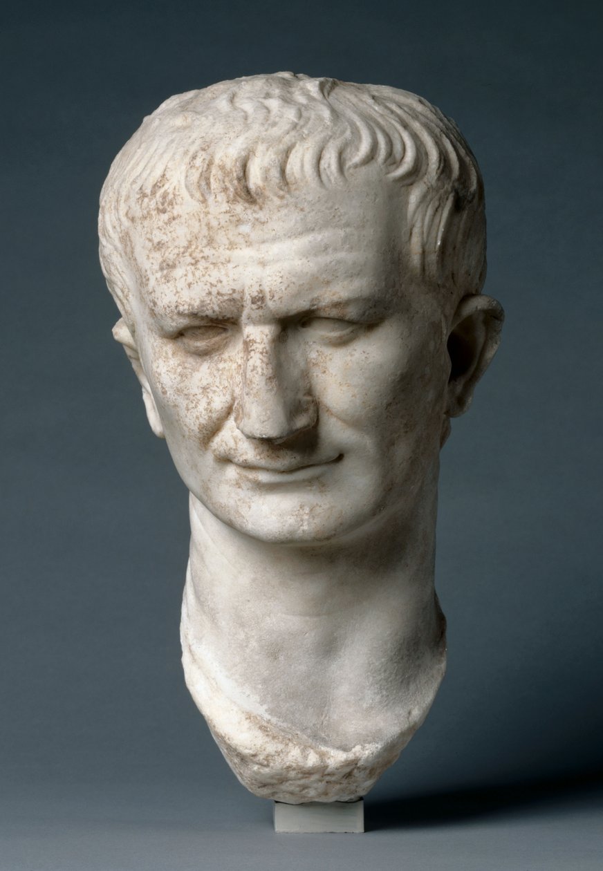Porträtt Chef för en statsman, möjligen Vespasianus av Roman Imperial Period