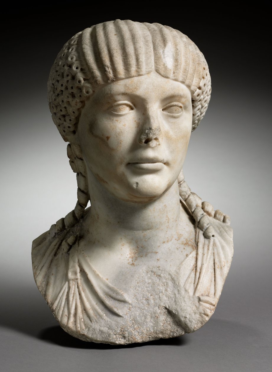 Porträtt av Octavia, Neros hustru av Roman Imperial Period