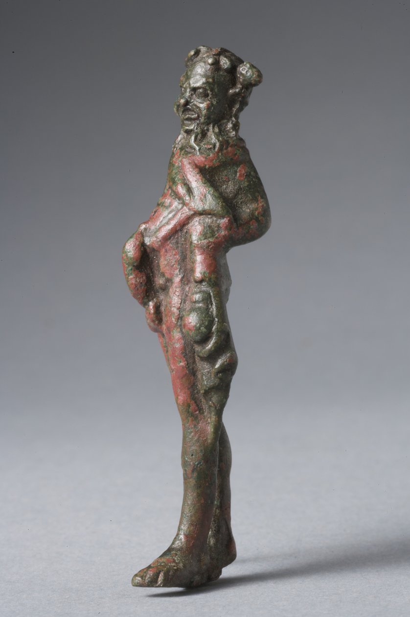 Statyett av Priapus (brons) av Roman Imperial Period