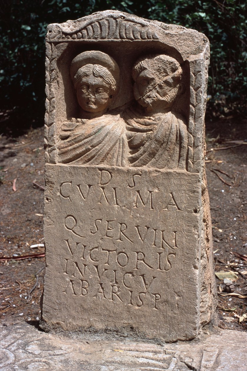 Stela, höga kejsarperioden (27 f.Kr.-395 e.Kr.) av Roman Imperial Period
