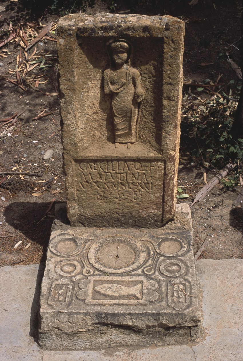 Stela, höga kejsarperioden (27 f.Kr.-395 e.Kr.) av Roman Imperial Period