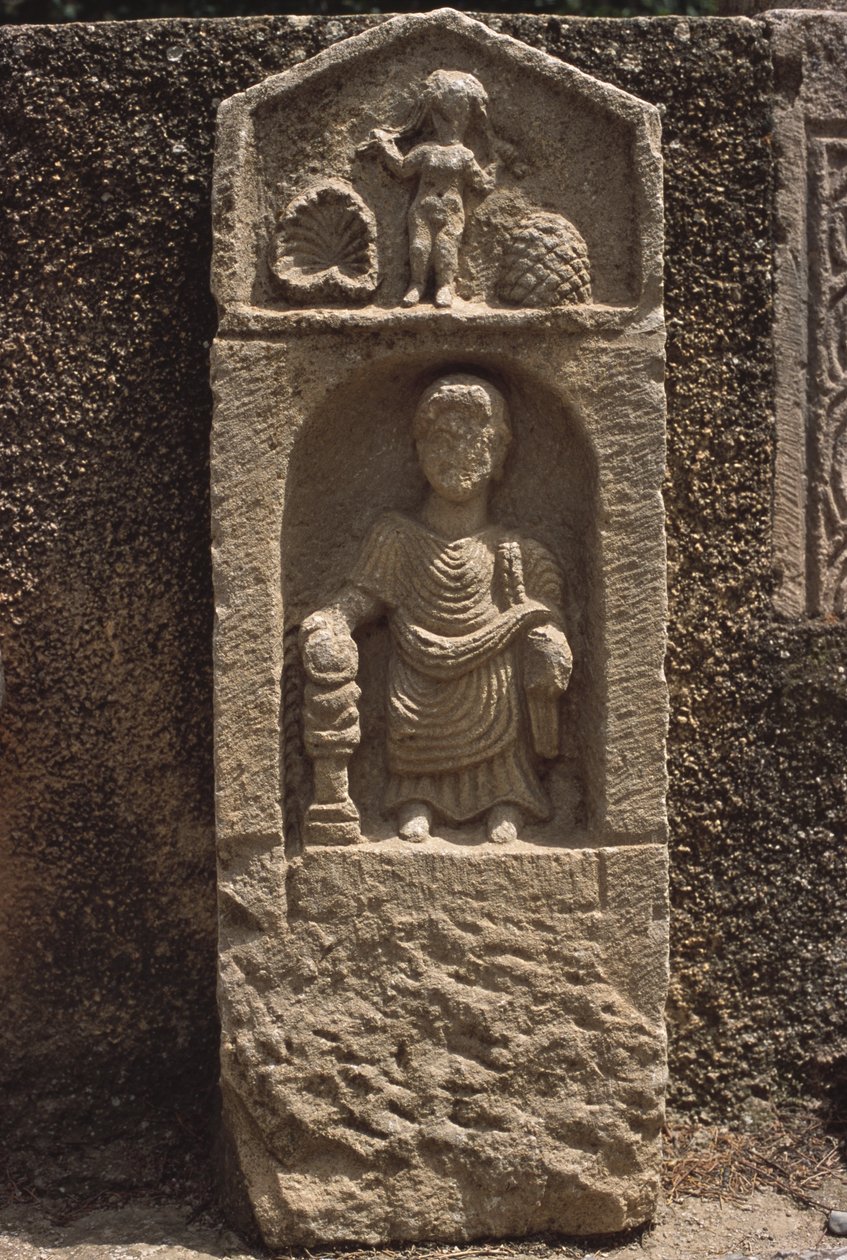 Stela, höga kejsarperioden (27 f.Kr.-395 e.Kr.) av Roman Imperial Period