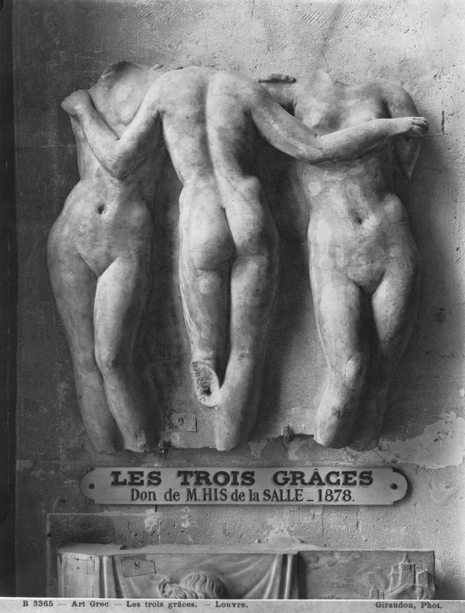 De tre nåderna, romersk kopia av ett hellenistiskt grekiskt original från 200-talet f.Kr. (marmor) av Roman Imperial Period
