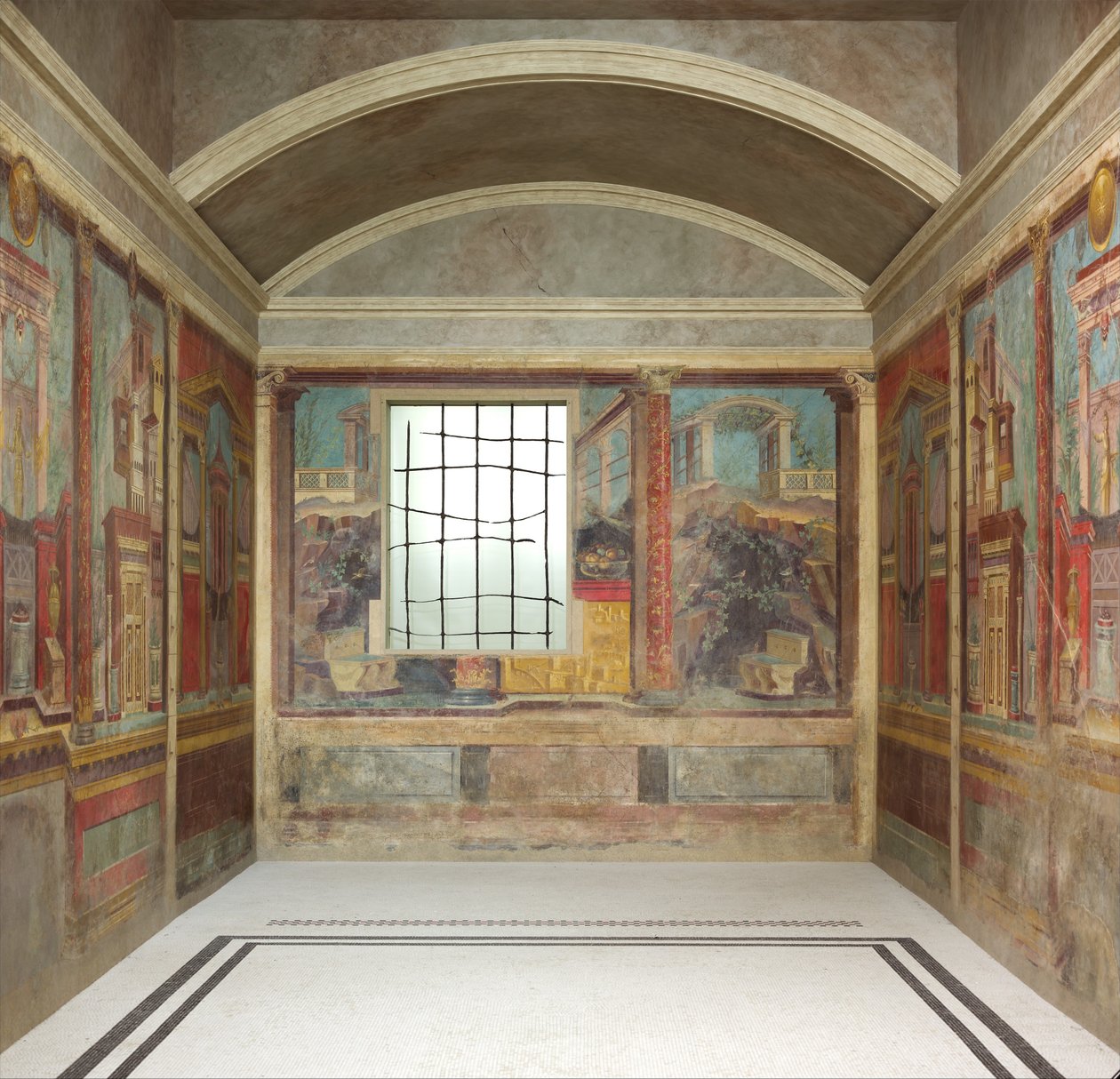 Cubiculum från en villa vid Boscoreale, c.50-40 f.Kr av Roman Republican Period