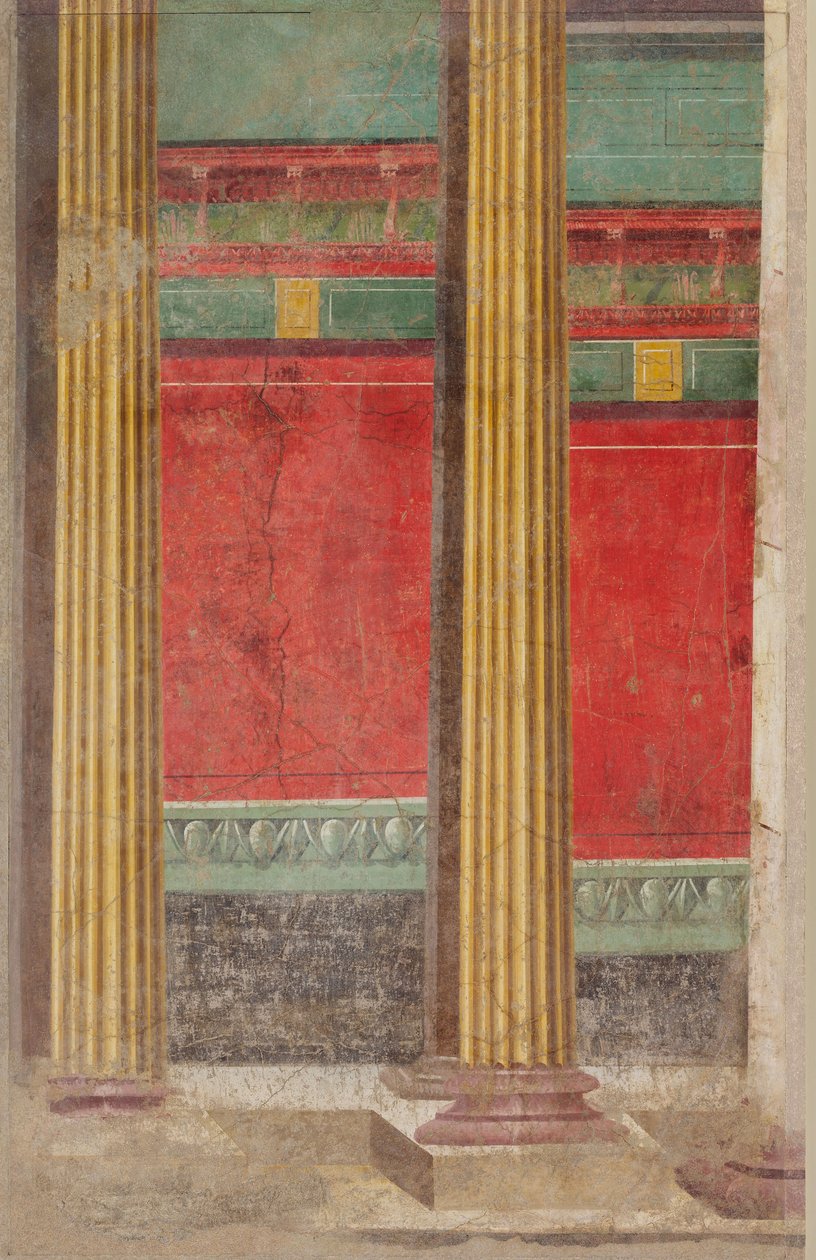 Väggmålning från en villa i Boscoreale, c.50–40 f.Kr. av Roman Republican Period