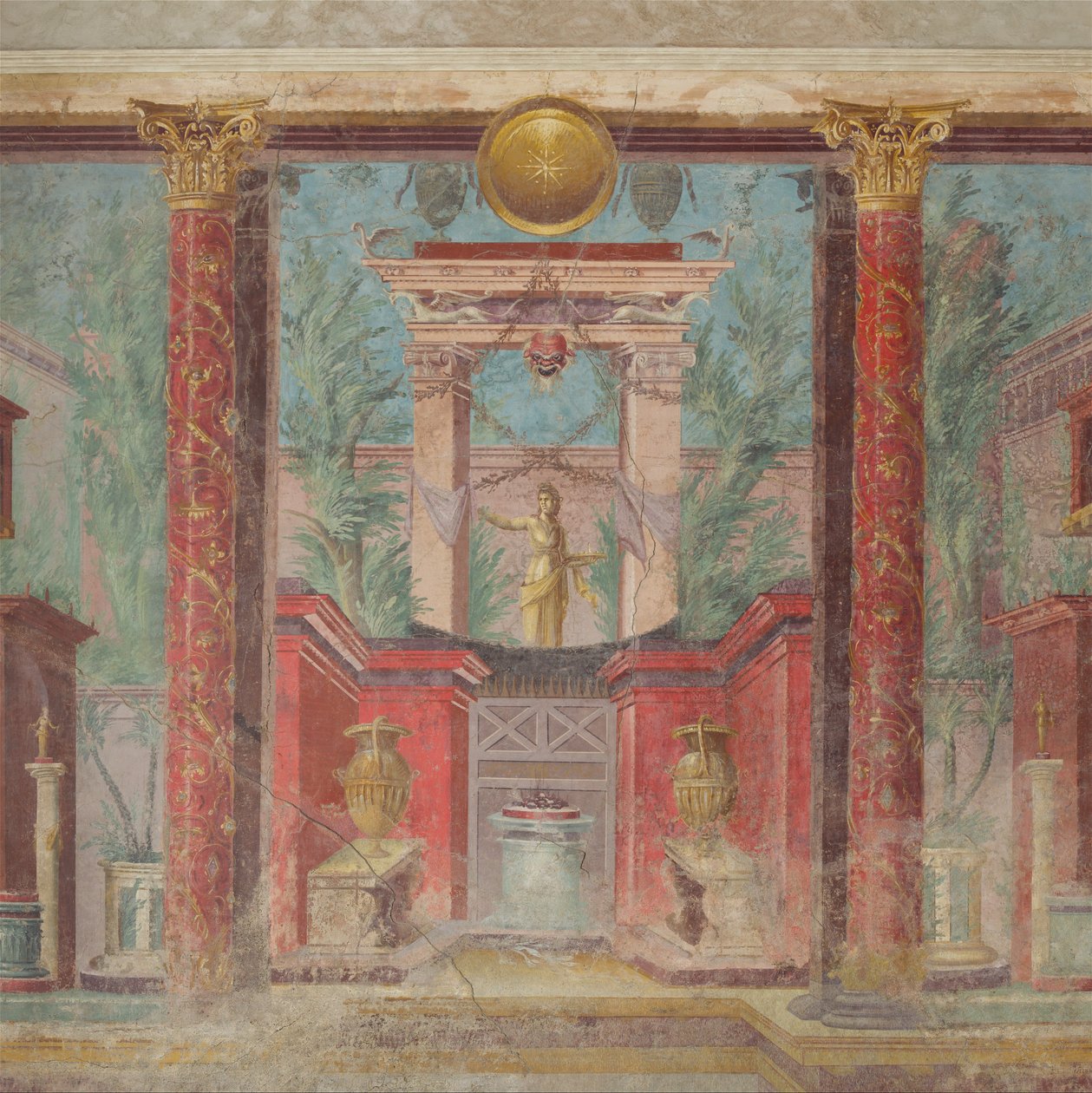 Väggmålning från kupén av en villa i Boscoreale, c.50-40 f.Kr. av Roman Republican Period